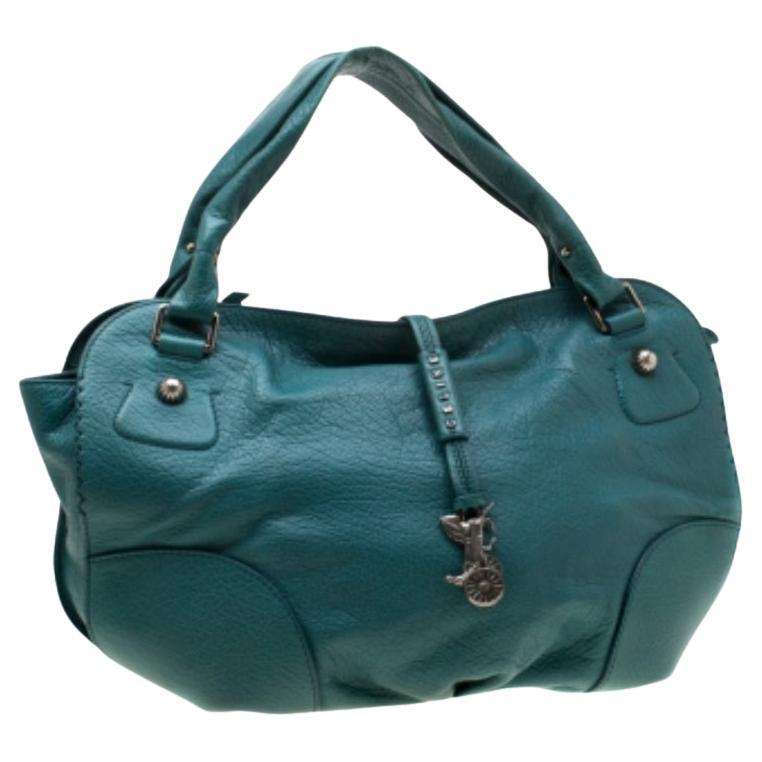 Celine Hobo en cuir vert en vente