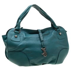 Celine Green Leather Hobo