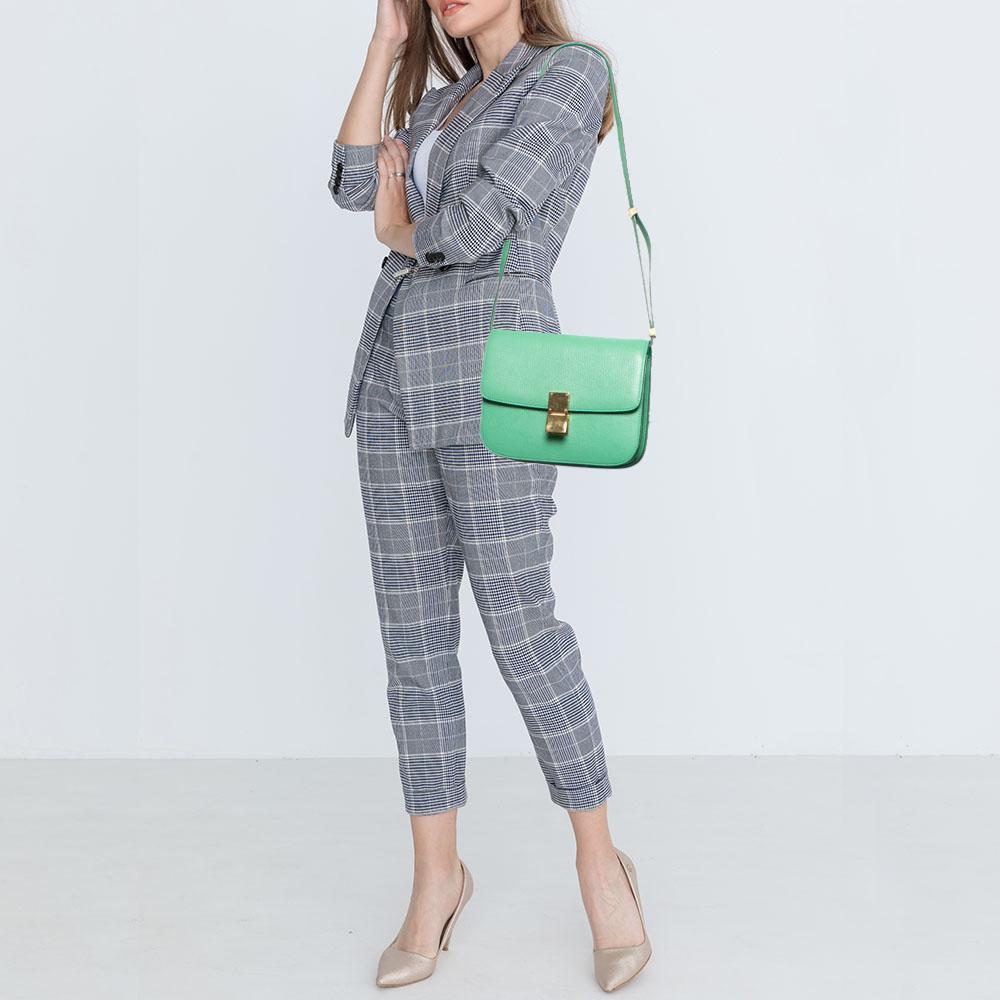 celine classic box green