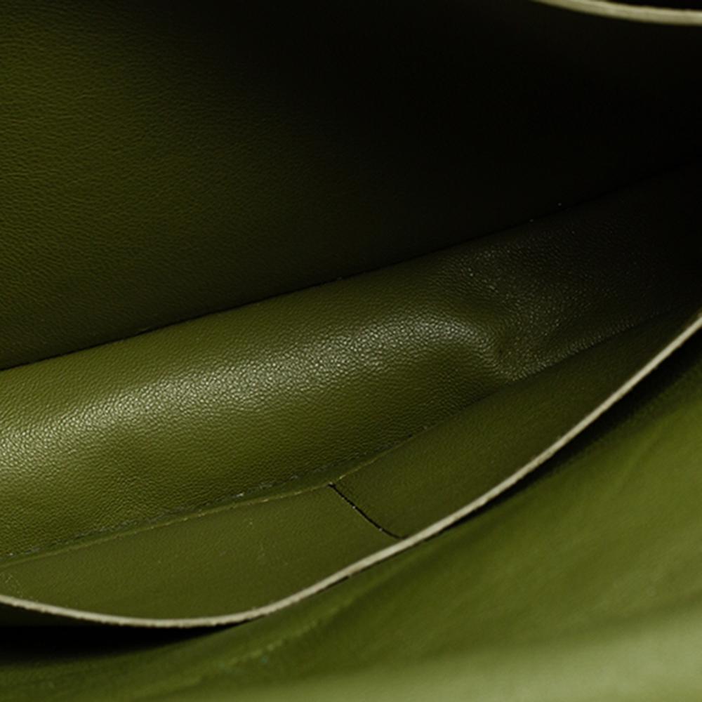 Celine Green Leather Medium Trotteur Shoulder Bag 4
