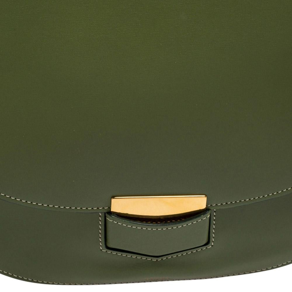 Celine Green Leather Medium Trotteur Shoulder Bag 1