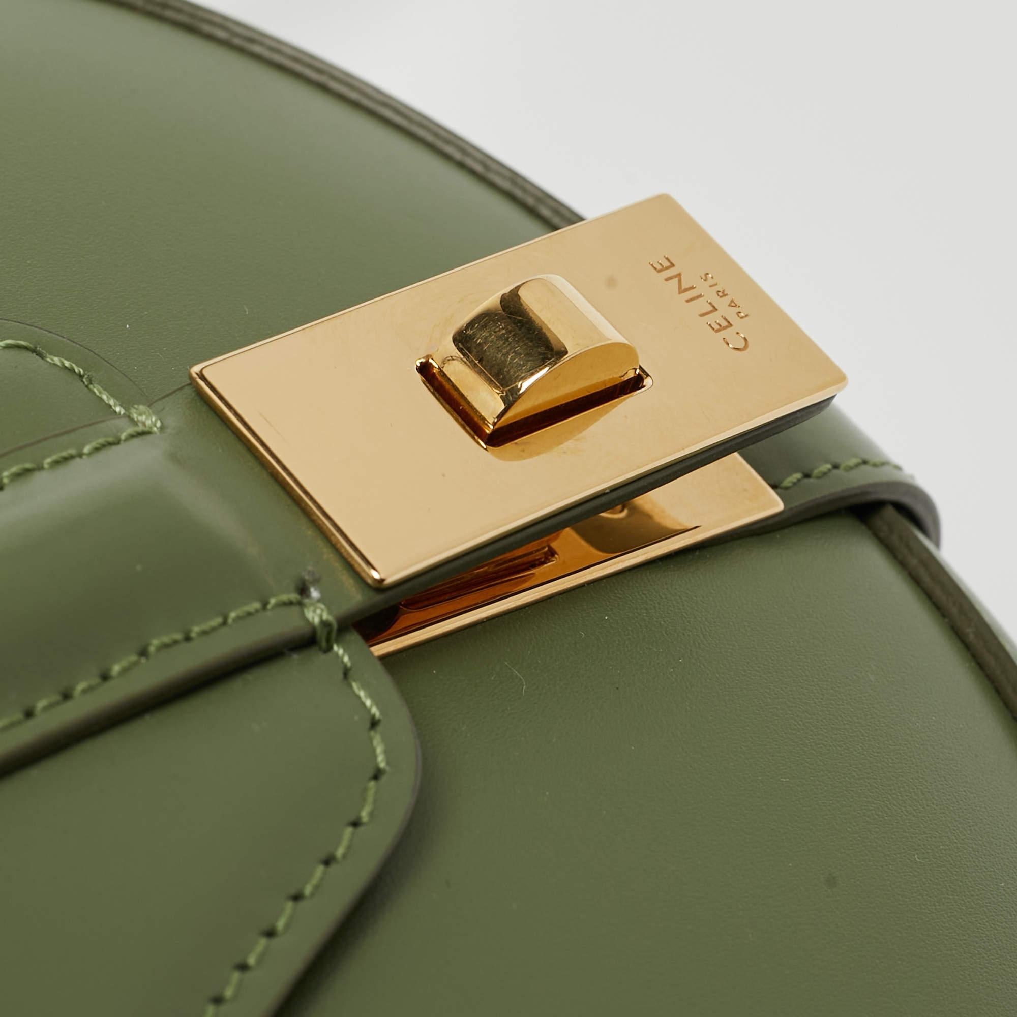 Celine Green Leather Small Besace 16 Shoulder Bag 1