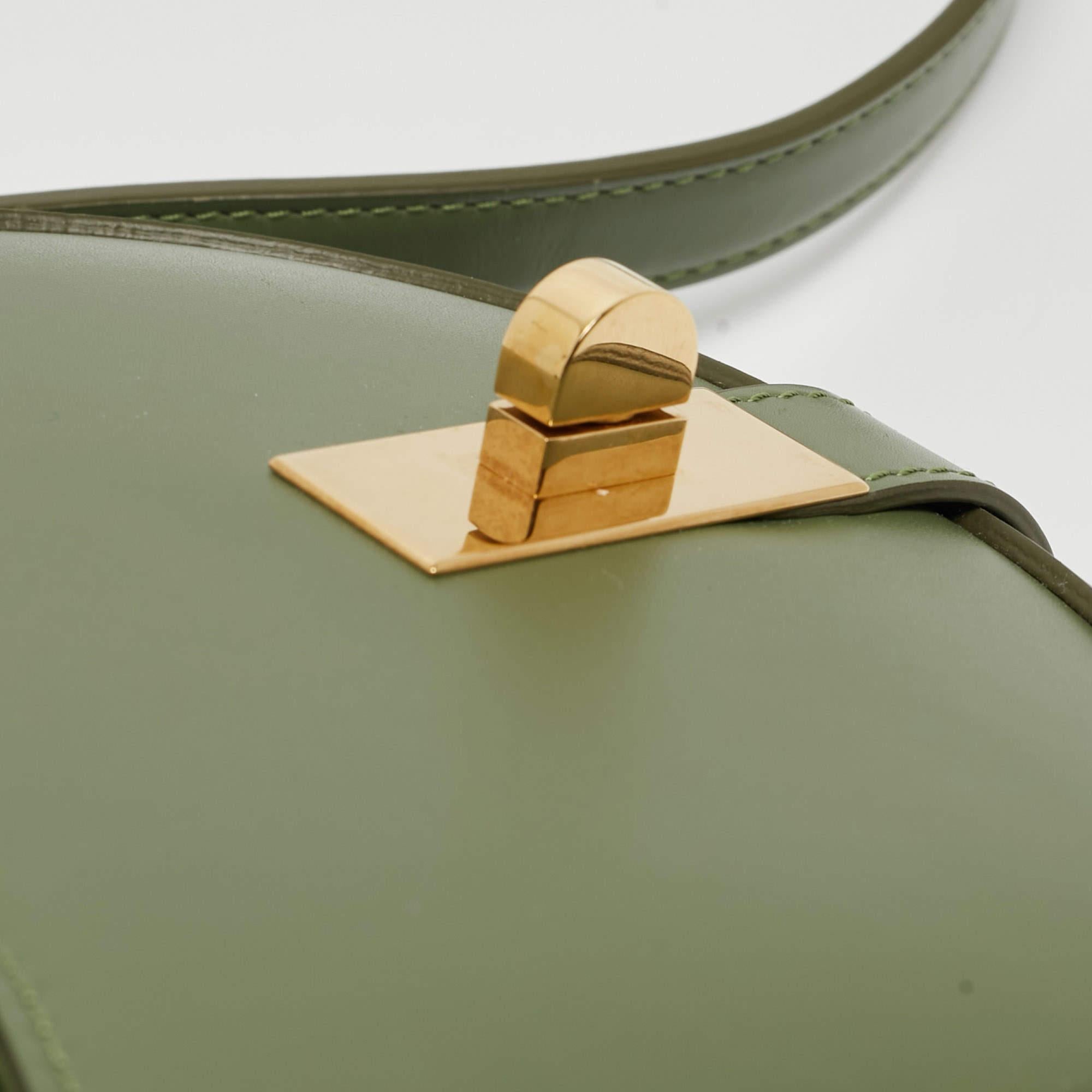 Celine Green Leather Small Besace 16 Shoulder Bag 2