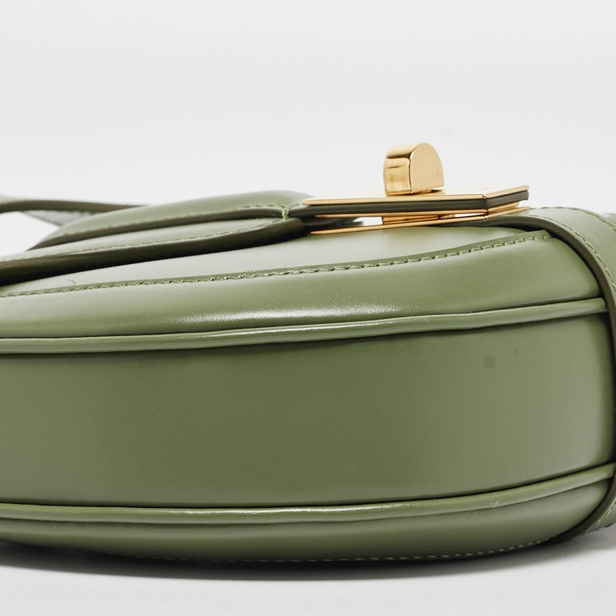 Celine Green Leather Small Besace 16 Shoulder Bag 4