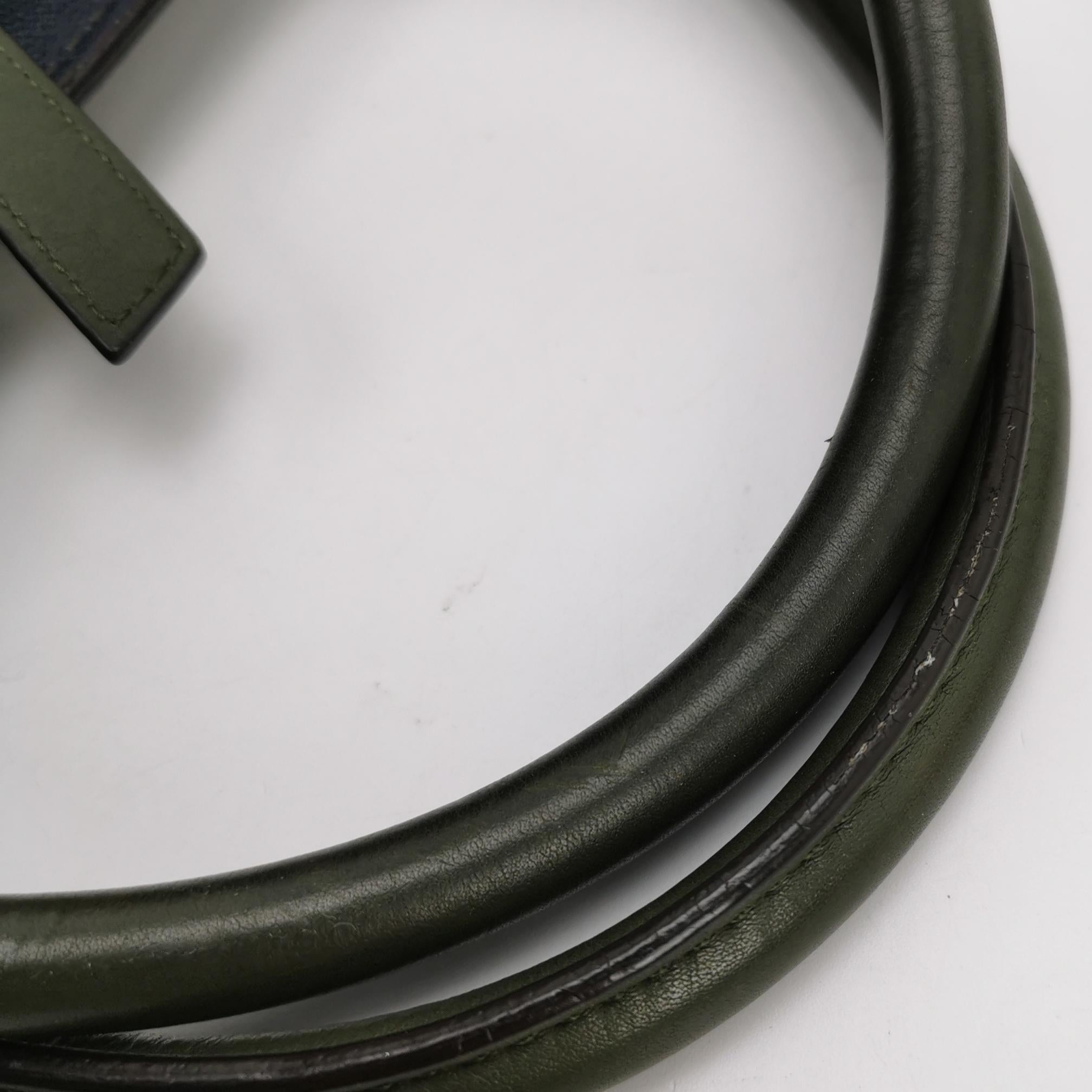 Celine Green Phantom Mini Green Suede Leather 30cm en vente 7