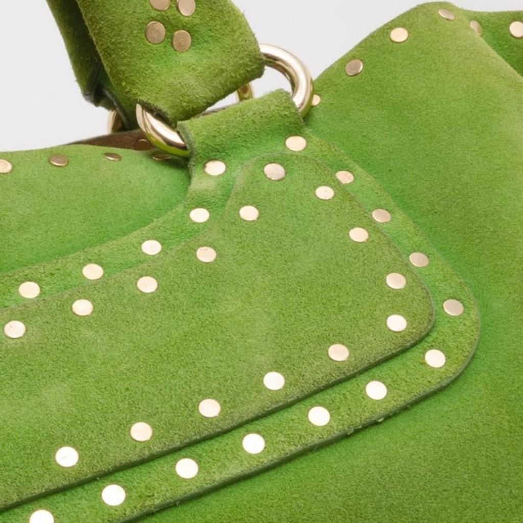 Celine Green Suede Studded Boogie Bag 2