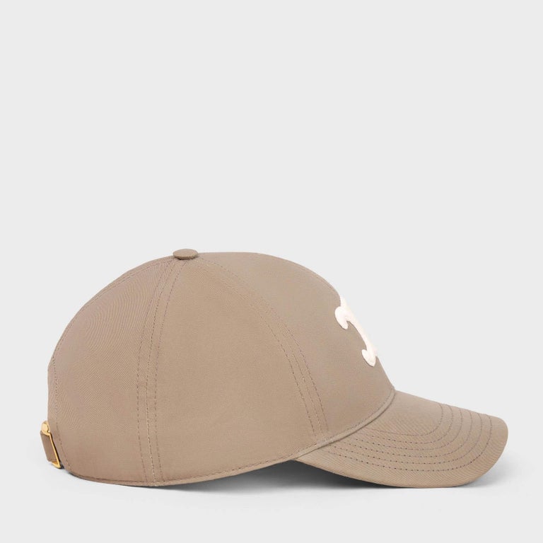 COPY - TRIOMPHE COTTON BASEBALL CAP in Crème (ECRU) size small Women main image 4