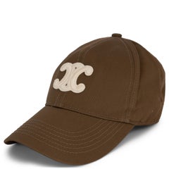 CÉLINE, capuchon TRIOMPHE BASEBALL gris en coton M