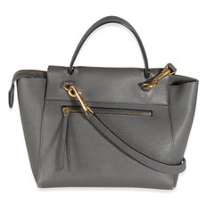 Celine Grey Grained Calfskin Micro Belt Bag