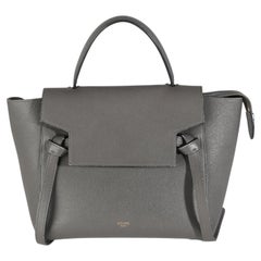 Celine Grey Grained Calfskin Micro Belt Bag