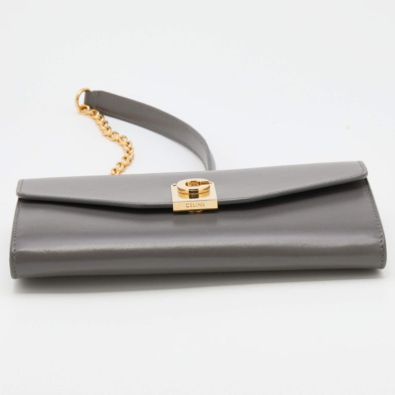 Celine C Wallet on Chain Leather at 1stDibs