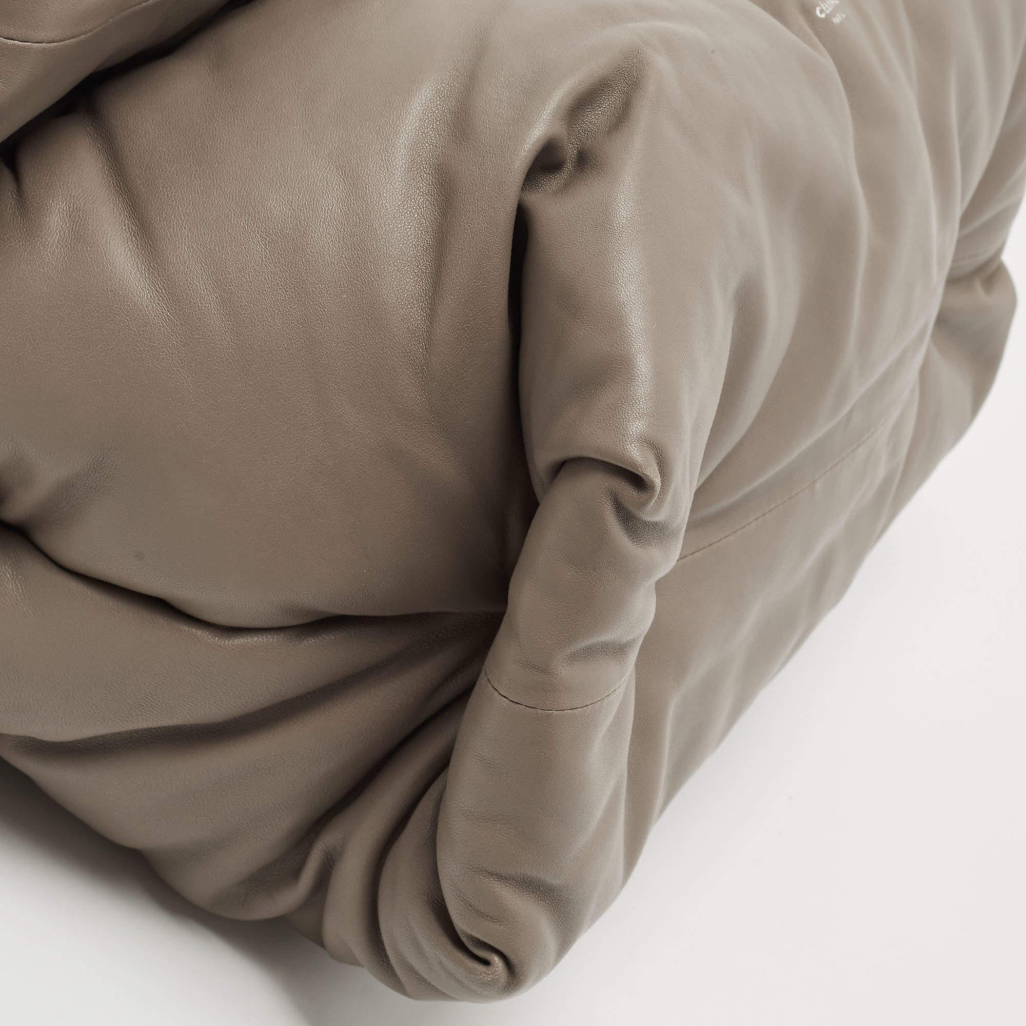 Celine Grey Leather Cartable Pillow Top Handle Bag 9