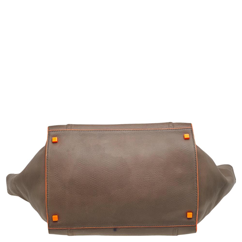 Celine Grey Leather Large Phantom Luggage Tote 1