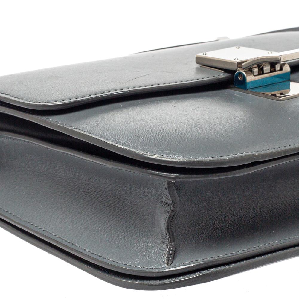 Celine Grey Leather Medium Classic Box Shoulder Bag 7