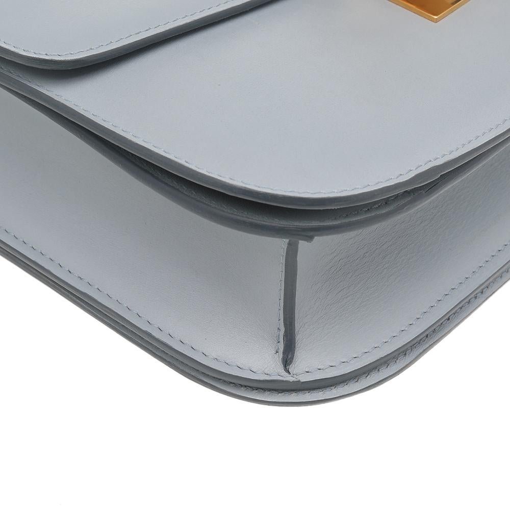 Celine Grey Leather Medium Classic Box Shoulder Bag 1