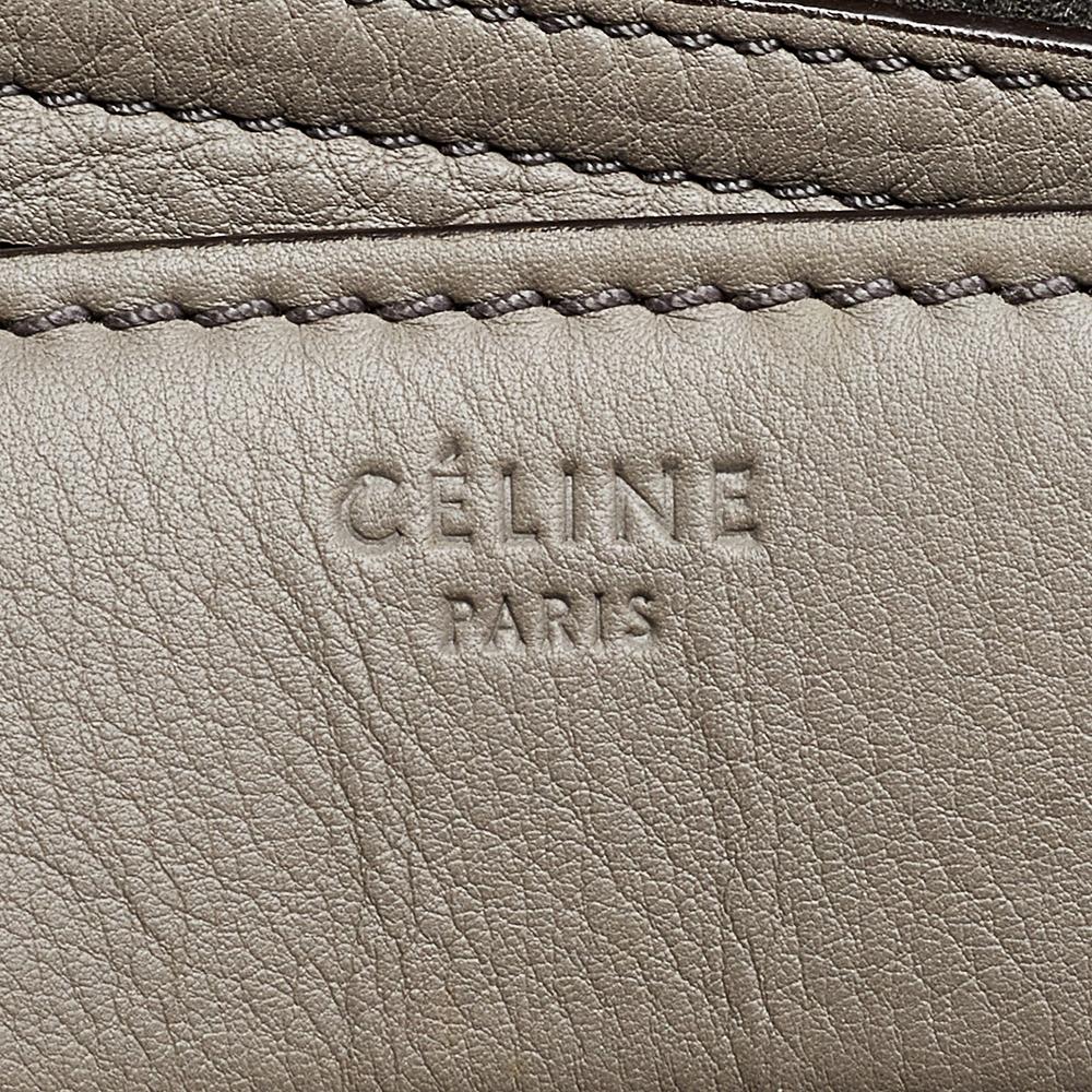 Celine Grey Leather Medium Phantom Luggage Tote In Good Condition In Dubai, Al Qouz 2