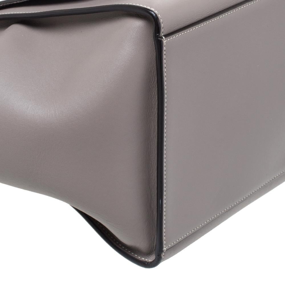 Celine Grey Leather Medium Trapeze Bag 4