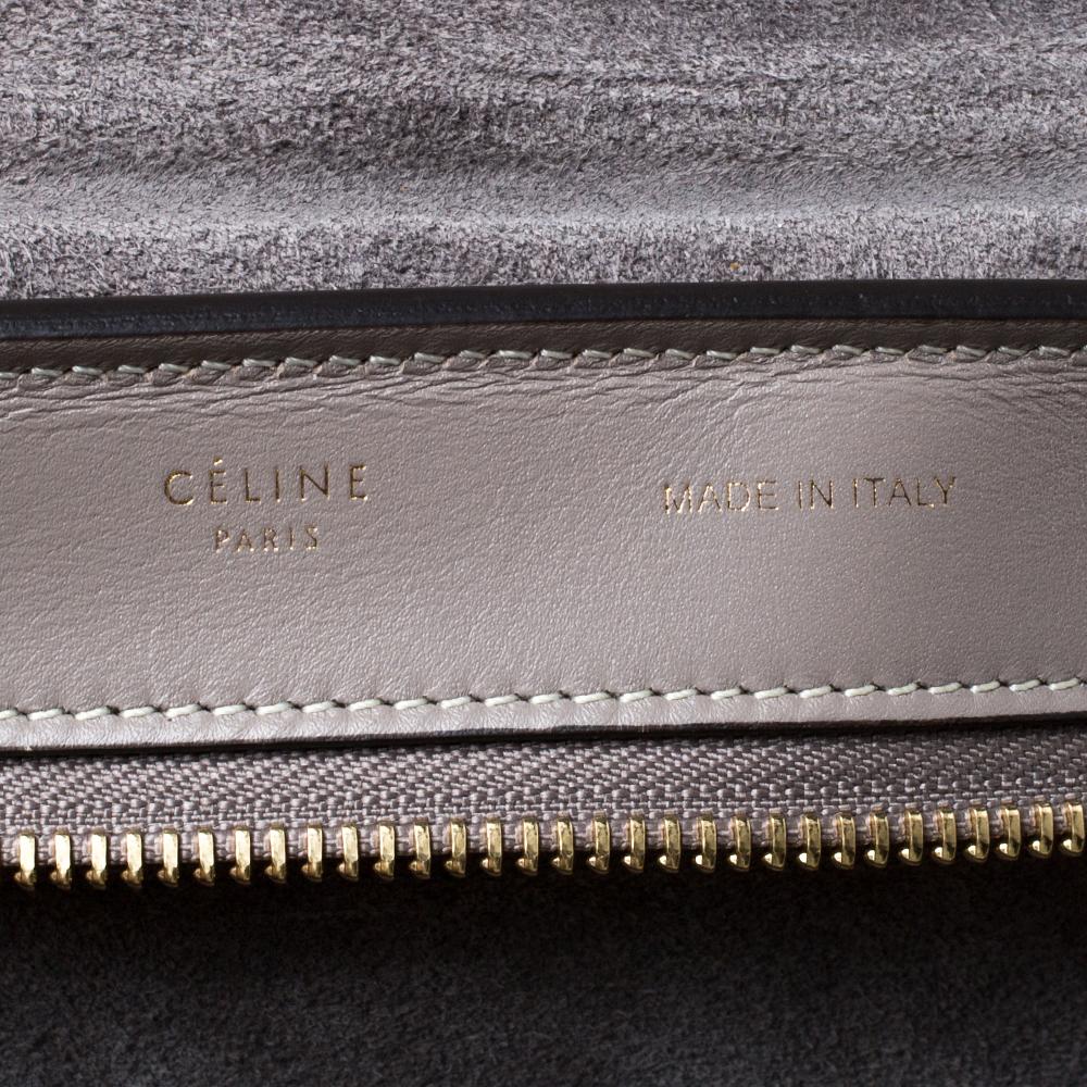 Women's Celine Grey Leather Medium Trapeze Bag