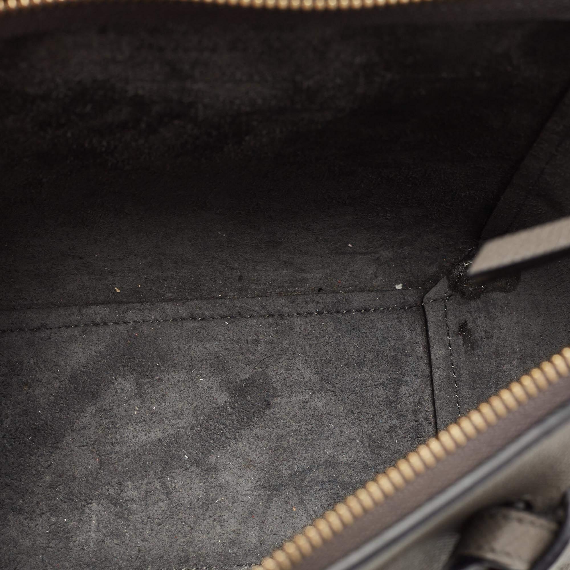 Celine Grey Leather Nano Belt Top Handle Bag 4