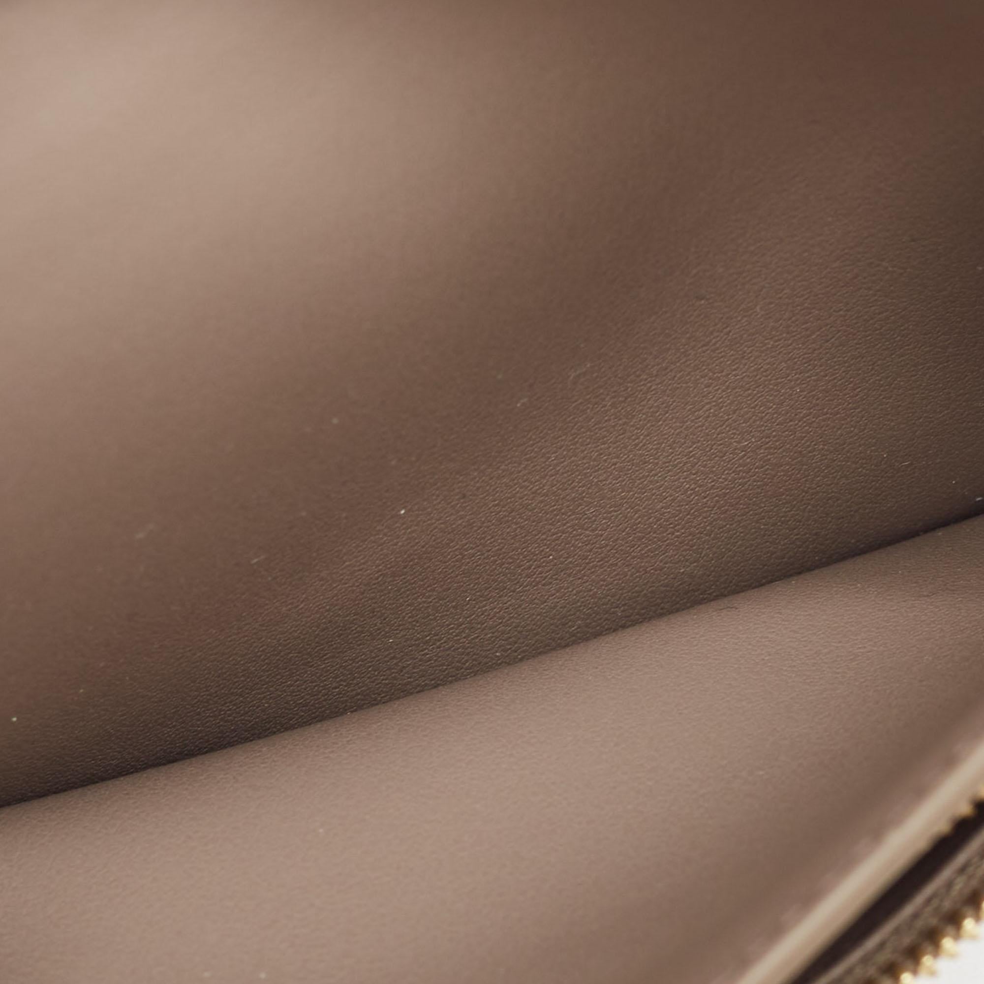 Celine Grey/Pink Leather Medium Compact Wallet 7
