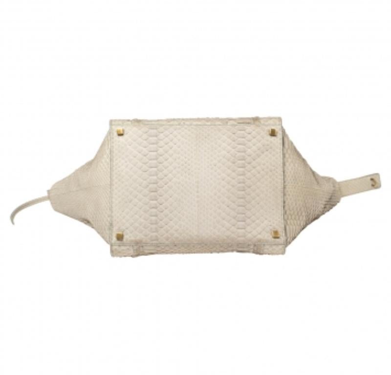Celine Grey Python Medium Phantom Luggage Tote In Good Condition For Sale In Dubai, Al Qouz 2