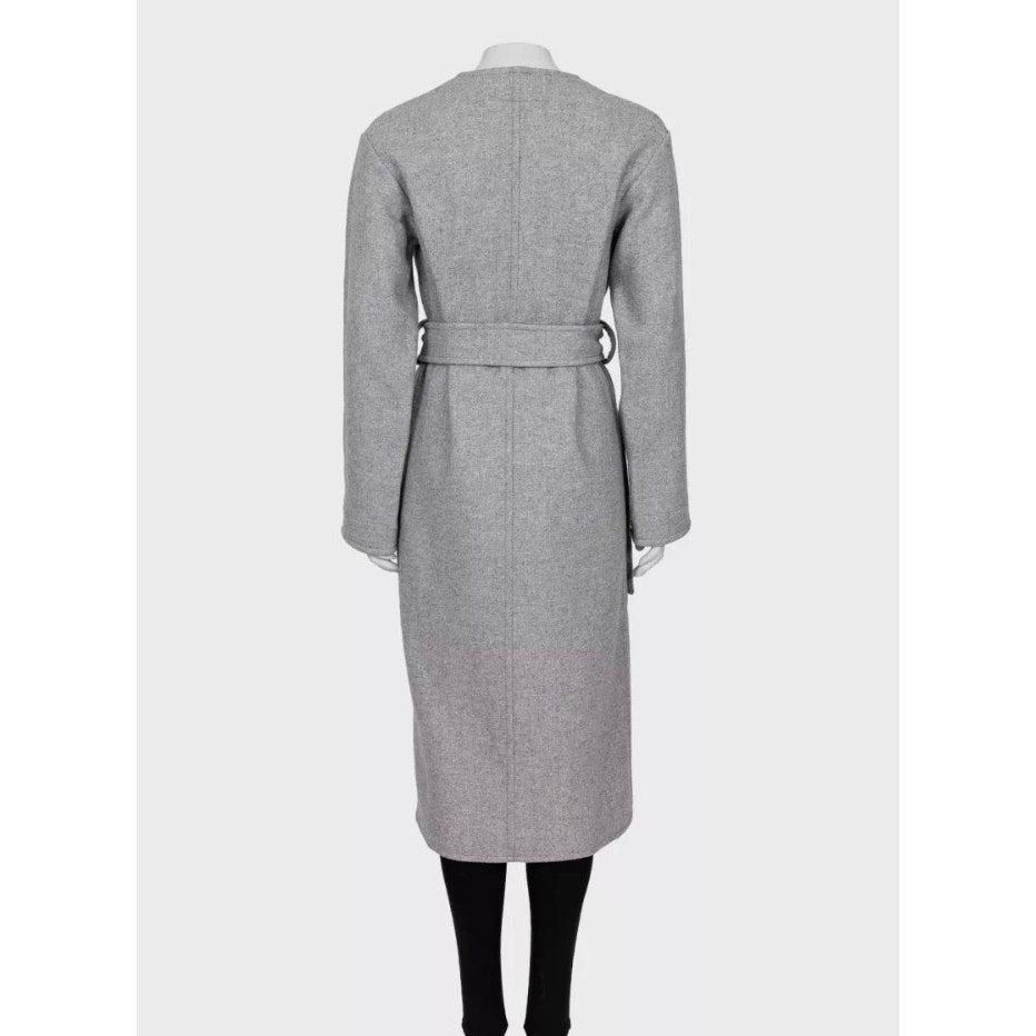 Celine Grey Wool Blend Coat - Size XS (FR 34) In condizioni ottime in vendita a Krakow, PL