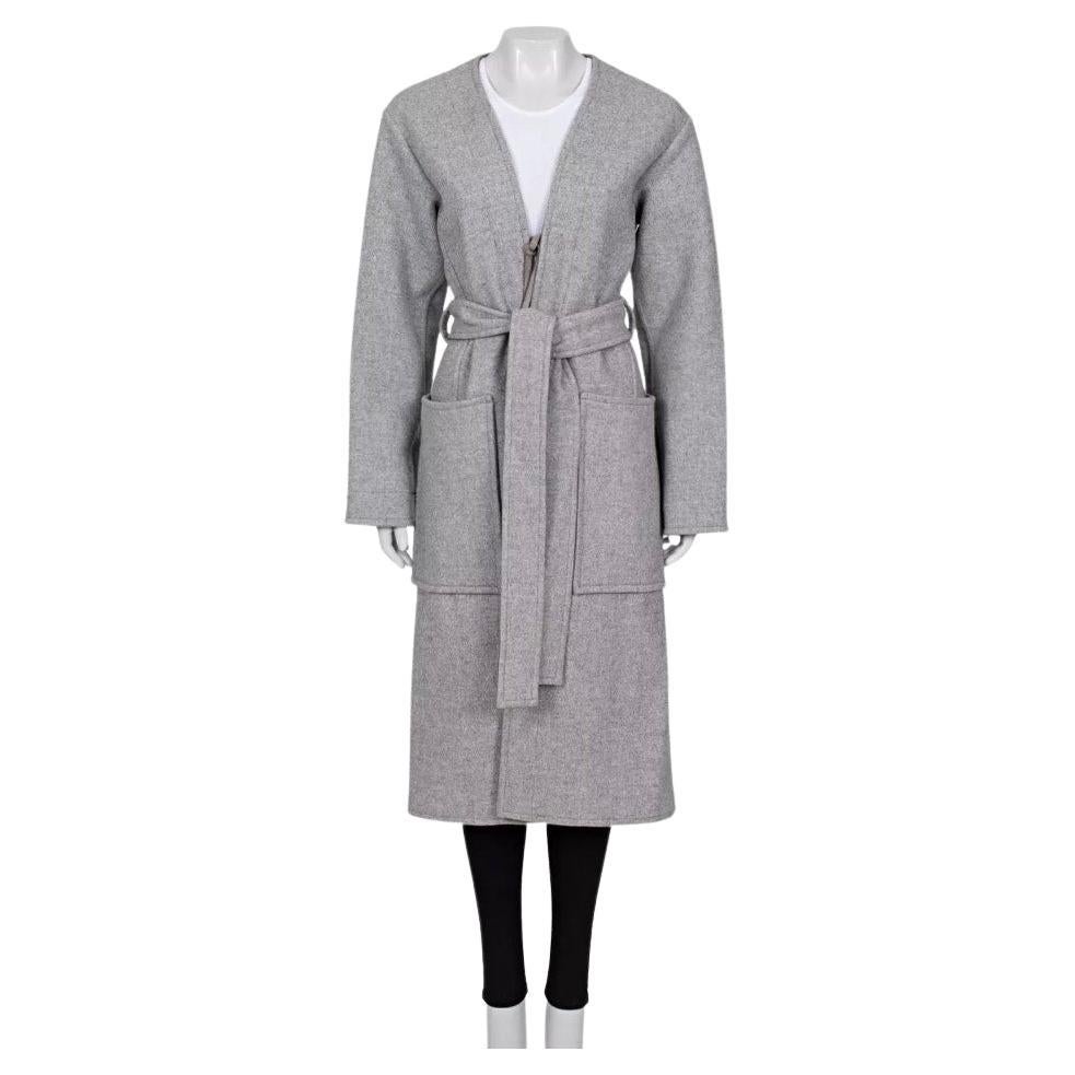 Celine Grey Wool Blend Coat - Size XS (FR 34)