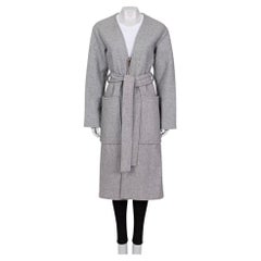 Celine Grey Wool Blend Coat - Size XS (FR 34)