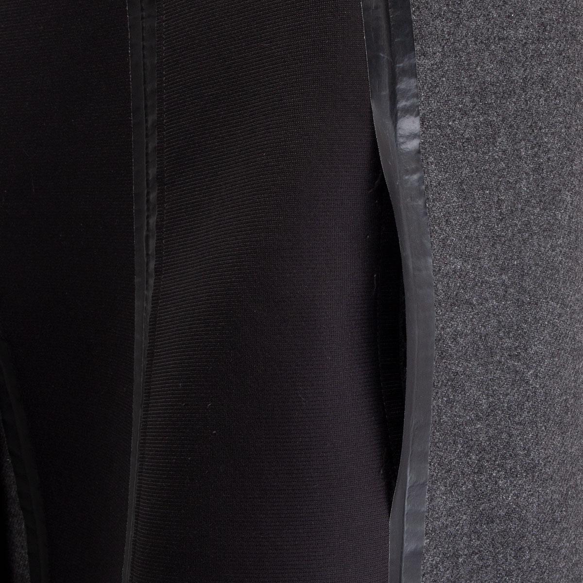 CELINE Grauer DOUBLE BREASTED Mantel aus Wolle 40 M Damen