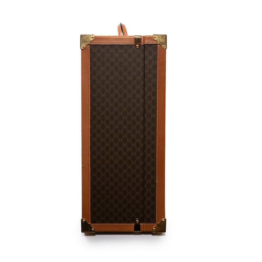 CELINE Hard Suitcase In Brown Canvas  1
