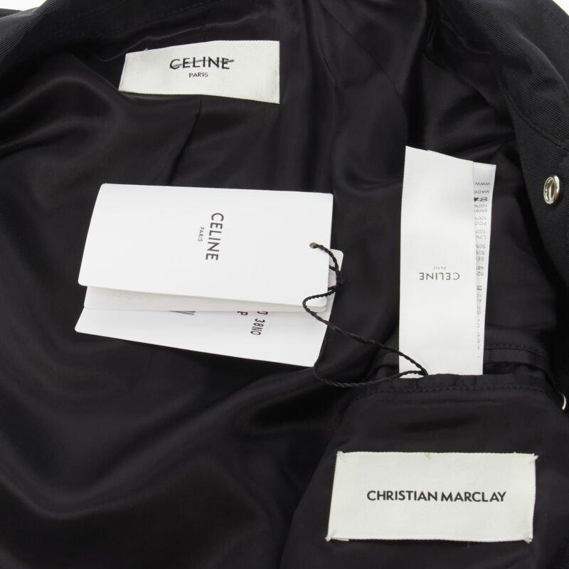 Celine Hedi Slimane Christian Marclay 2019 Runway KLAAK Teddy bomber EU50 L. in vendita 5