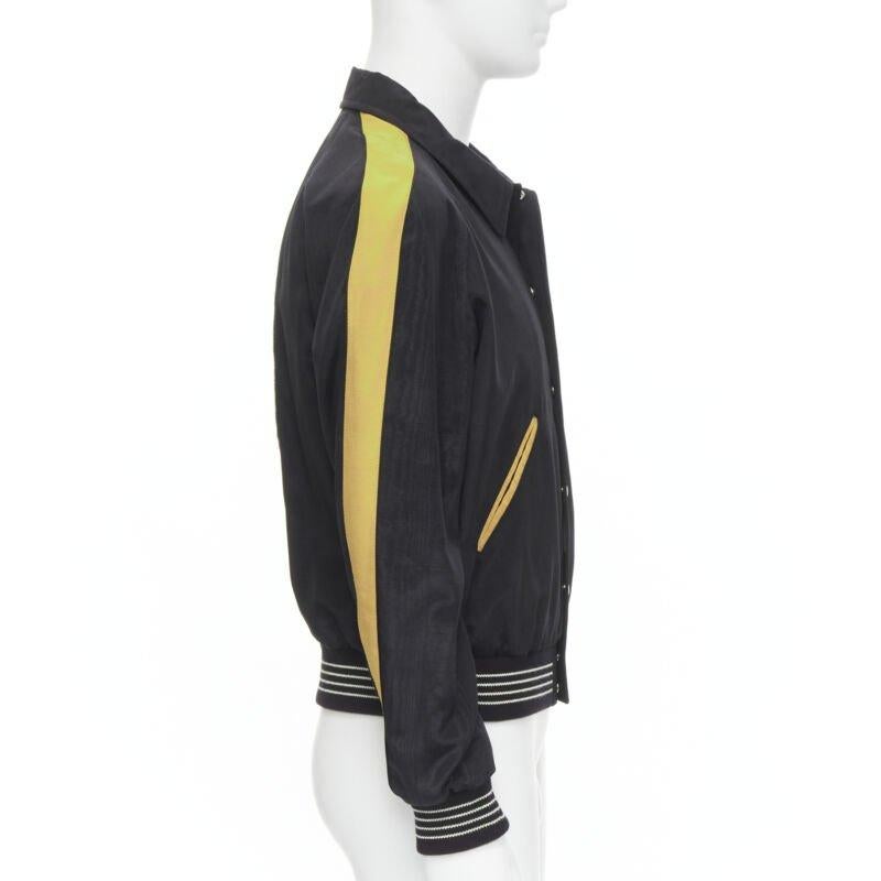 Celine Hedi Slimane Christian Marclay 2019 Runway KLAAK Teddy bomber EU50 L. In condizioni ottime in vendita a Hong Kong, NT