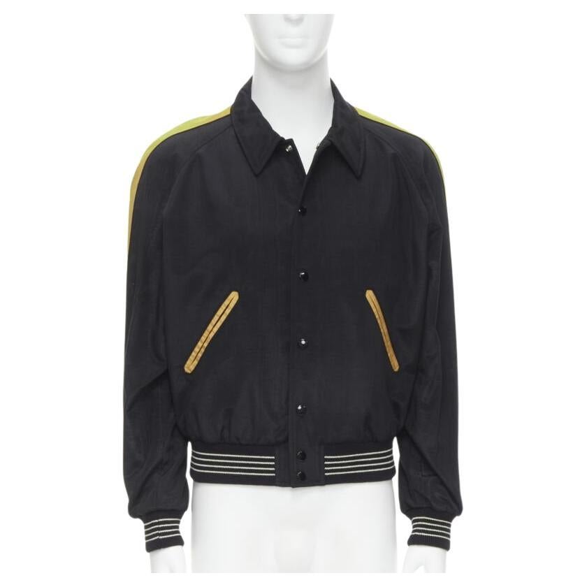 CELINE Hedi Slimane Christian Marclay 2019 Runway KLAAK Teddy bomber EU50 L