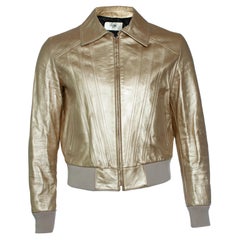 Celine, Hedi Slimane gold leather jacket