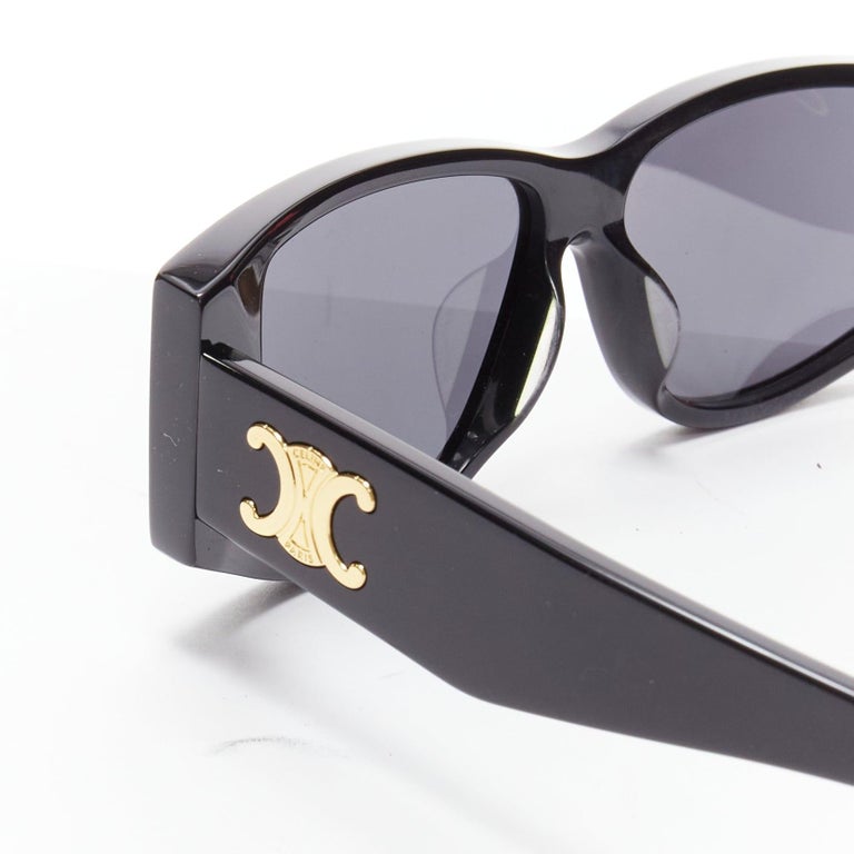 CELINE Hedi Slimane Triomphe CL40227U black gold logo  display picture 1