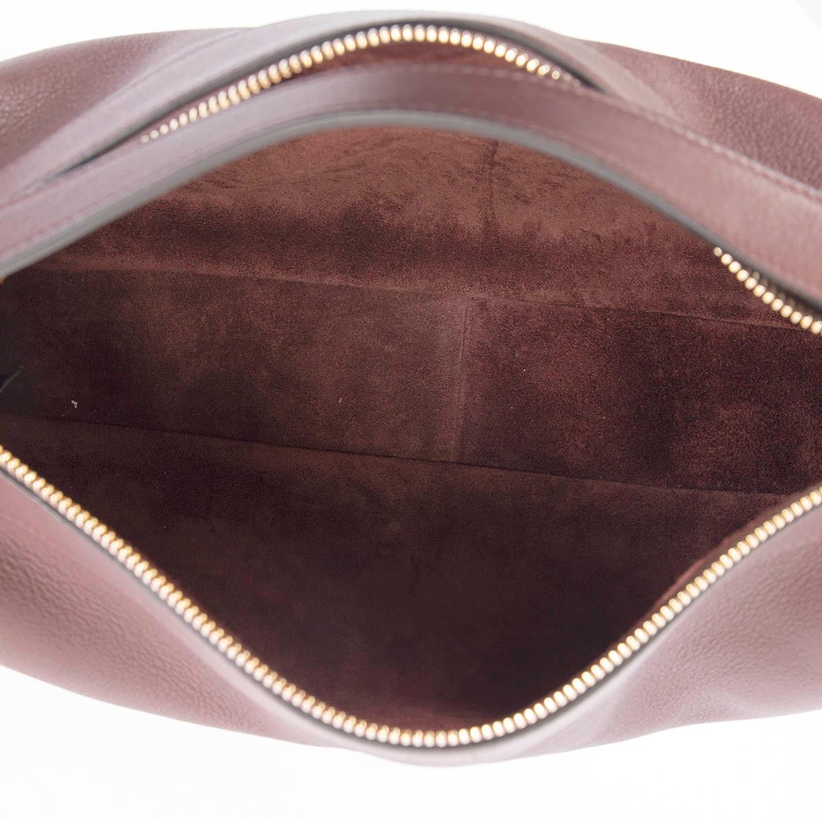 Céline - Sac à bandoulière ROMY MEDIUM en cuir marron pacanier 1