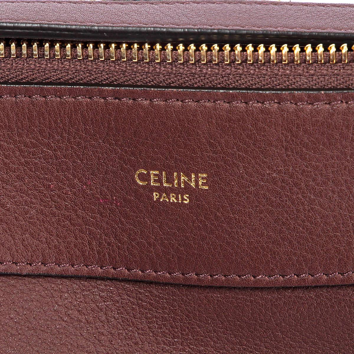 CELINE Hickory brown leather ROMY MEDIUM Shoulder Bag In Excellent Condition In Zürich, CH