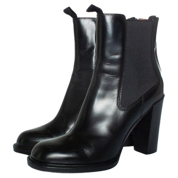 Celine, High shine leather Chelsea boots For Sale