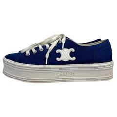 Scarpe da ginnastica Celine con logo in tessuto a suola alta  Sz.38