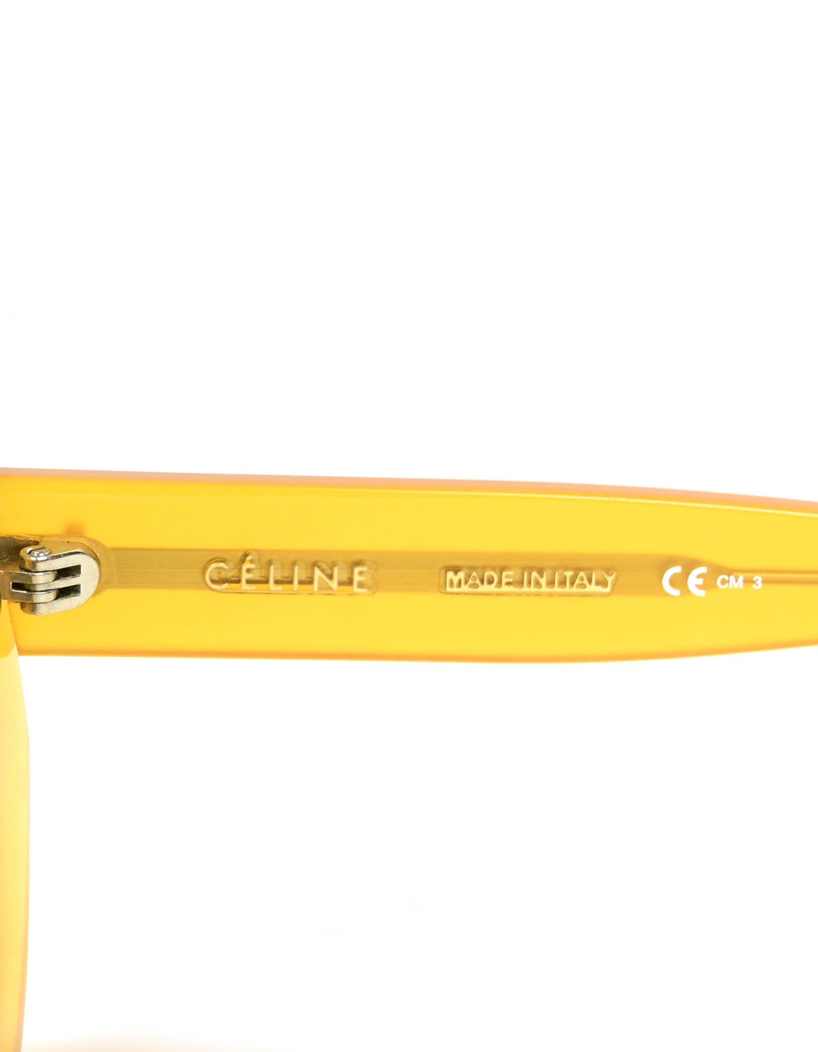 Orange Celine Honey Diane Oversized Sunglasses CL41432/S