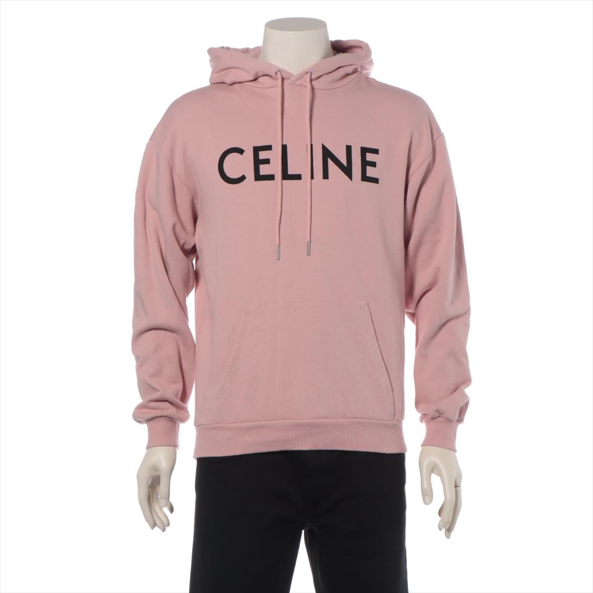 * Retail: $1,100 *

The Celine Hoodie Sweatshirt in Cotton Pink is a stylish and comfortable addition to any casual wardrobe. Crafted from high-quality cotton, the hoodie offers a soft and cozy feel, perfect for everyday wear. The delicate pink hue