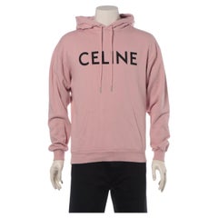 Celine Sweatshirt mit Kapuze aus Baumwolle in Rosa
