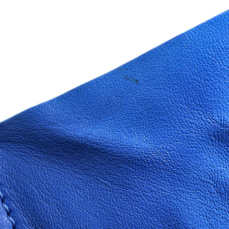 Céline Bicolor Horizontal Cabas Tote Blue Leather Pony-style calfskin  ref.961319 - Joli Closet