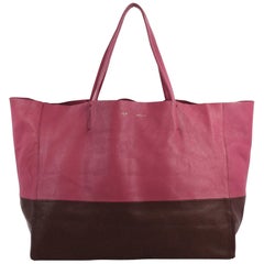 Celine Horizontal Bi-Cabas Tote Leather Large