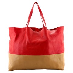 Celine Horizontal Bi-Cabas Tote Leather Large