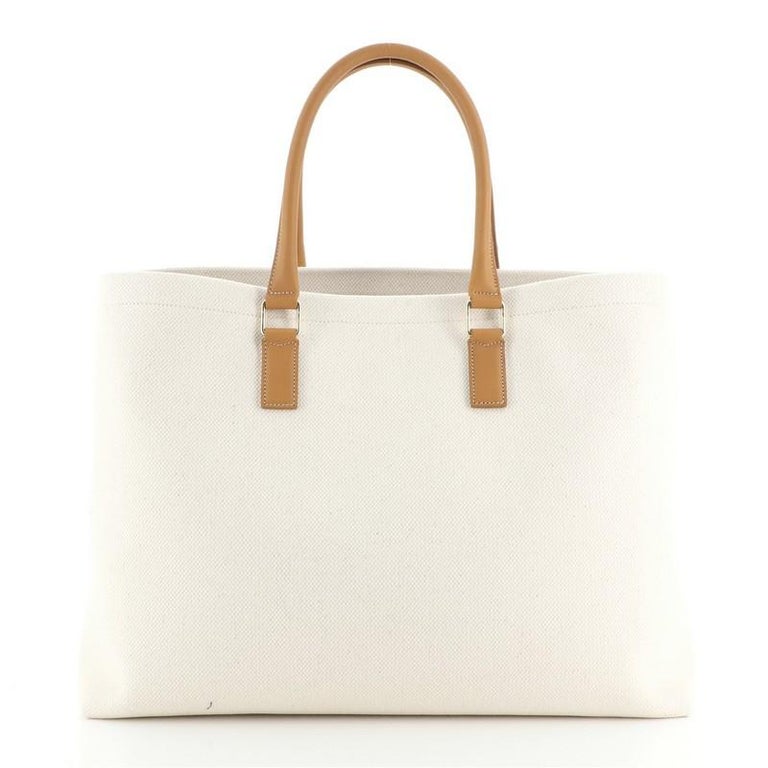Celine Horizontal Cabas Tote Canvas with Leather at 1stDibs ...