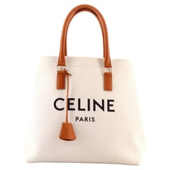 Celine Horizontal Cabas Tote Canvas with Leather Small