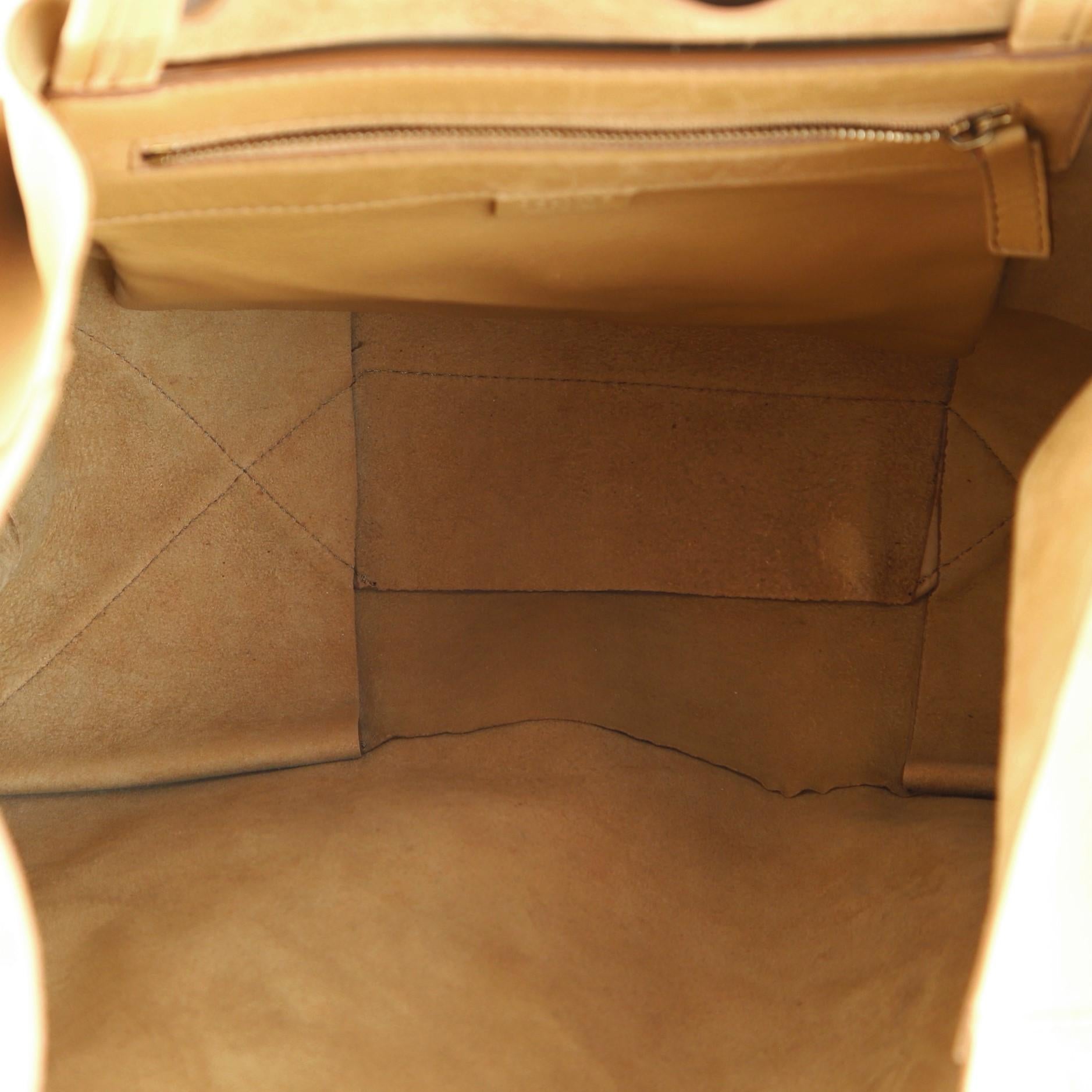 Beige Celine Horizontal Cabas Tote Leather Large