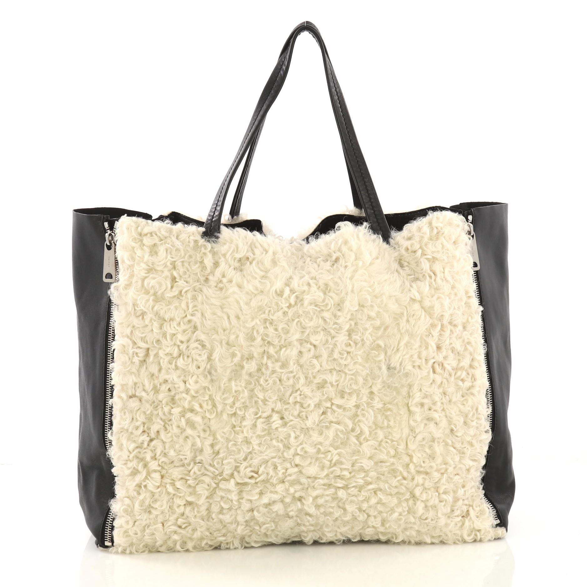 celine shearling bag