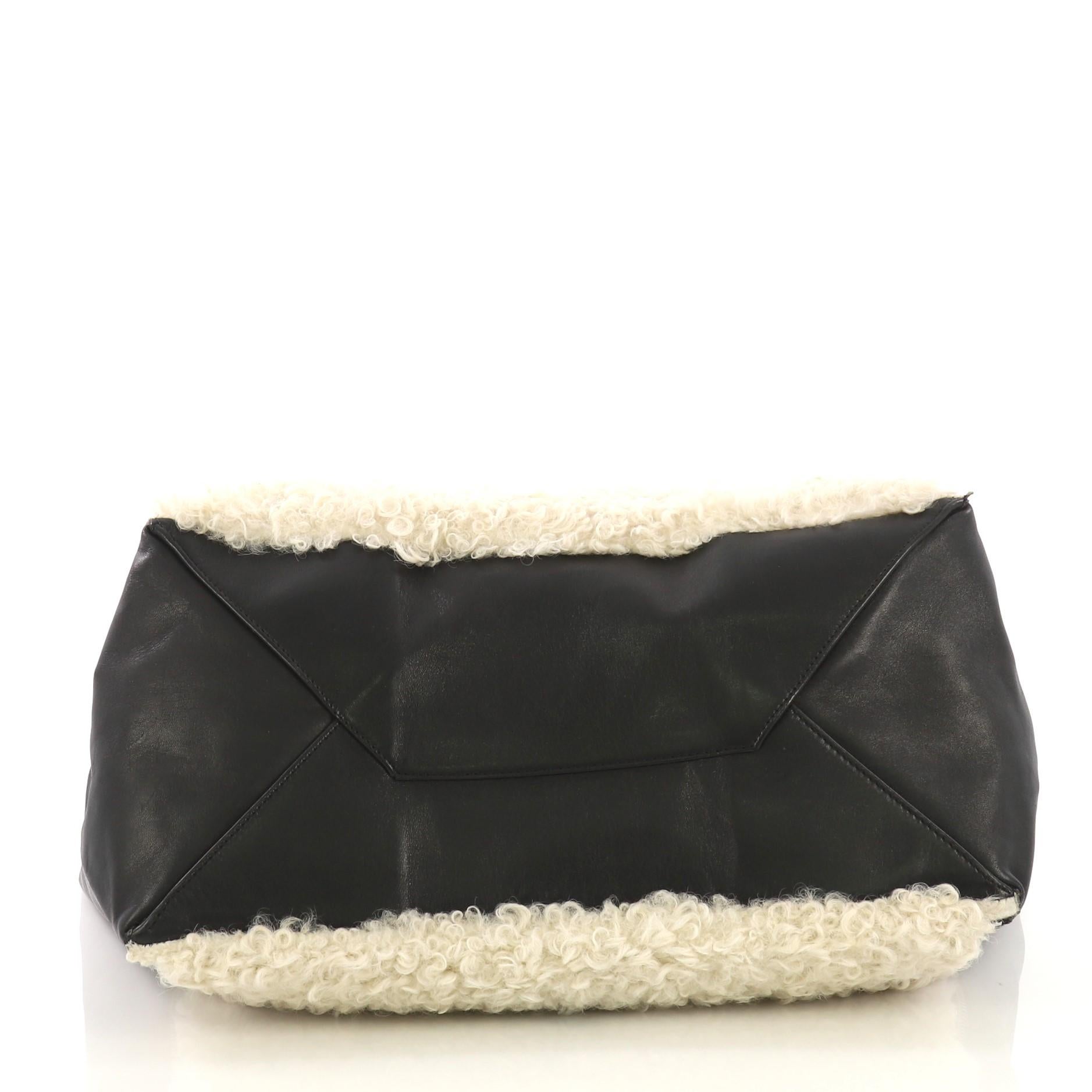 celine shearling tote